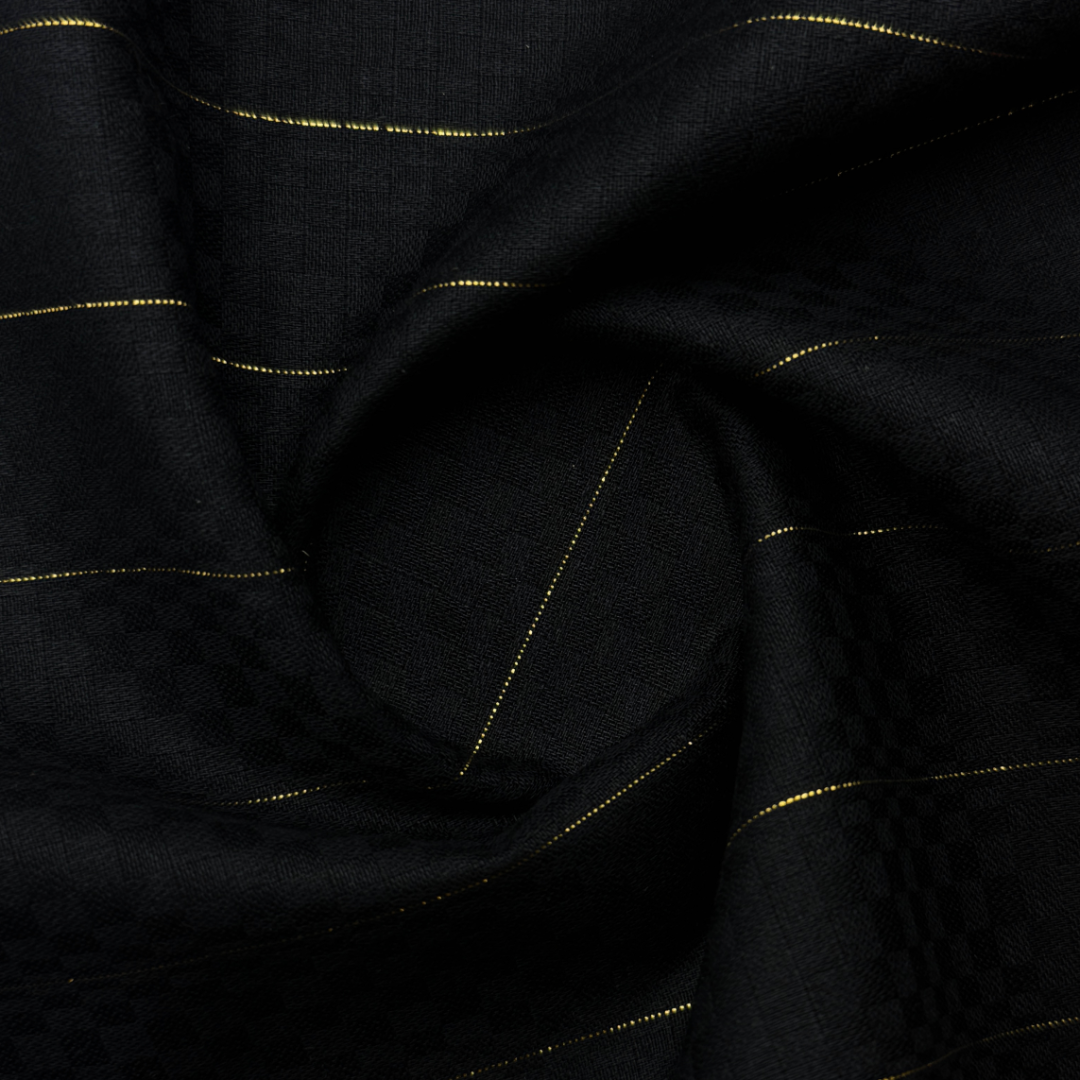 Royal Kurta Fabric – Eclipse Black