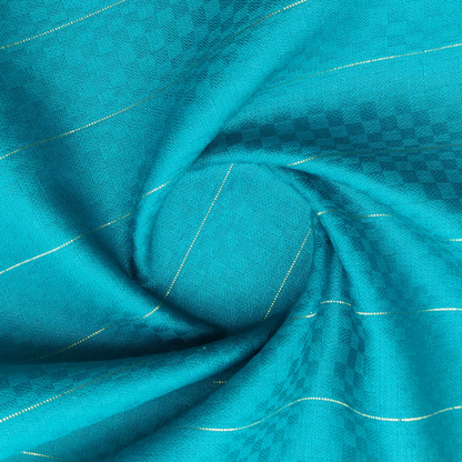 Royal Kurta Fabric - Turquoise Blue