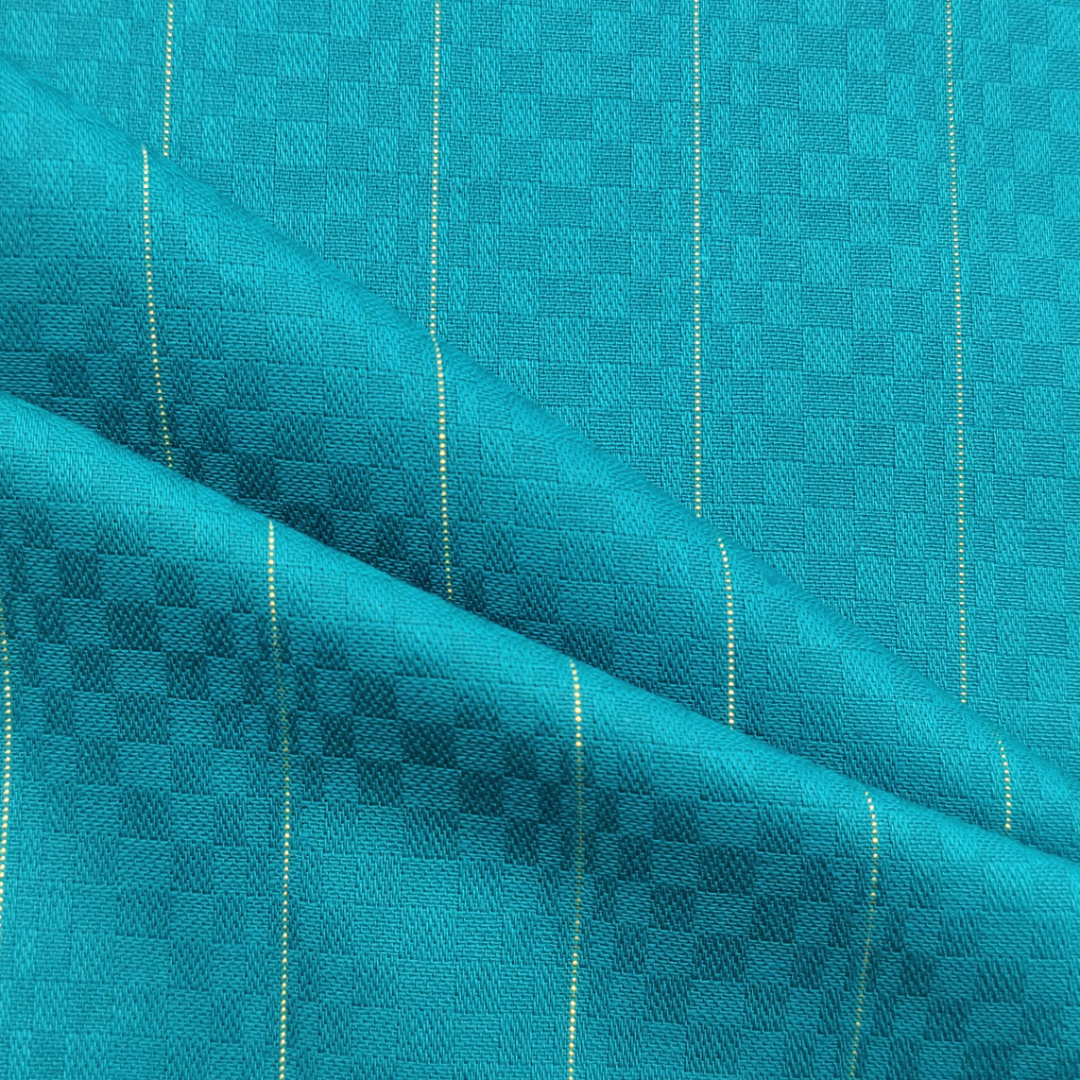 Royal Kurta Fabric - Turquoise Blue