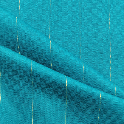 Royal Kurta Fabric - Turquoise Blue