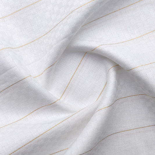 Royal Kurta Fabric – Ivory Pearl