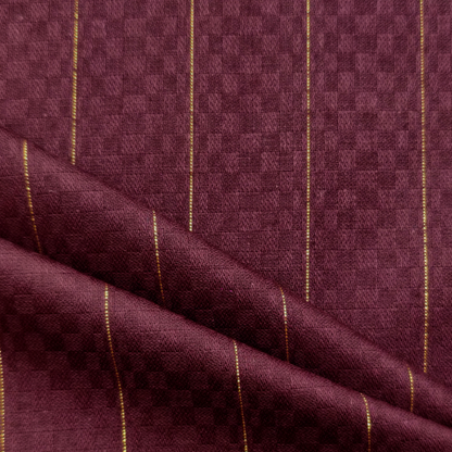 Royal Kurta Fabric - Opulent Burgundy