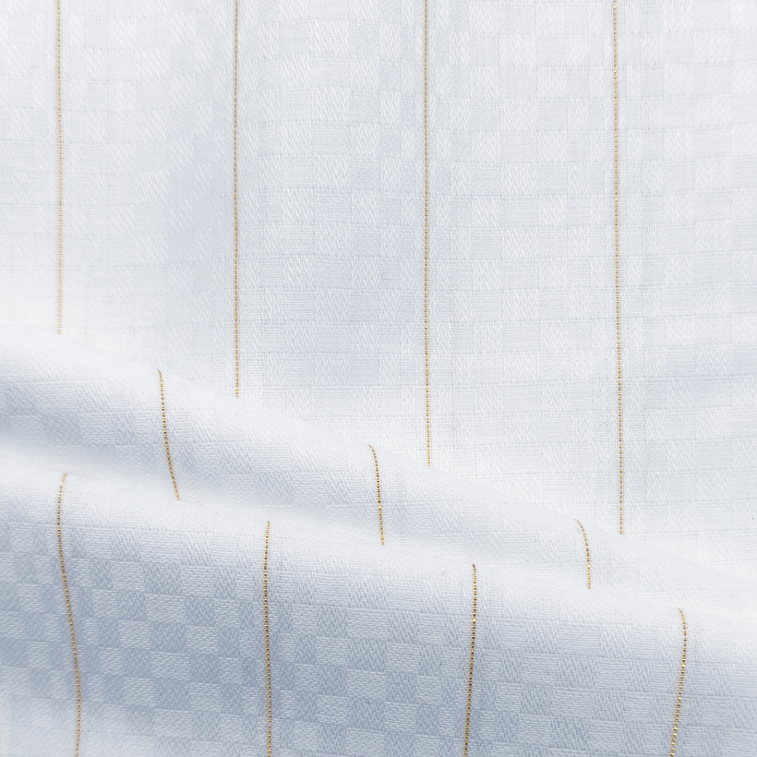 Royal Kurta Fabric – Ivory Pearl